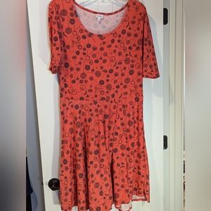 LuLaRoe Nicole Dress with dandelions